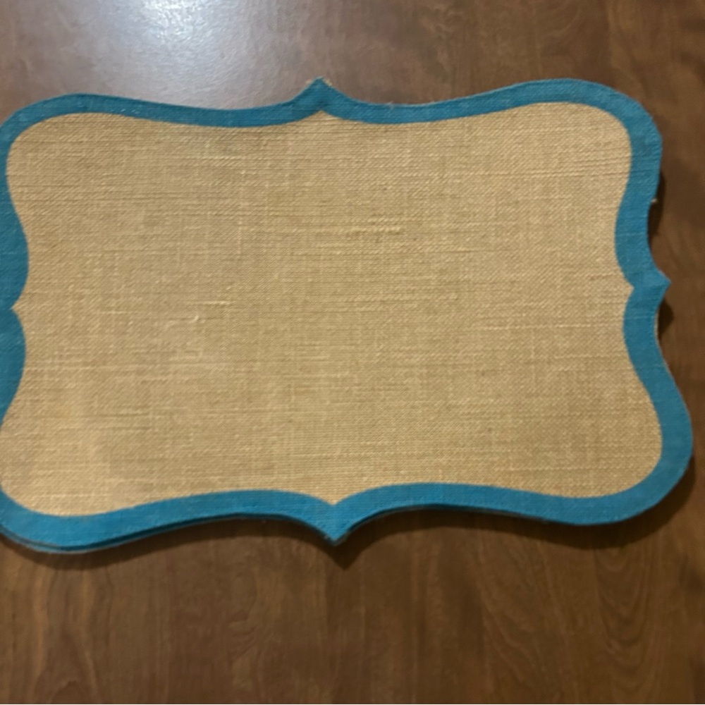 Set of 4 Burlap placemats